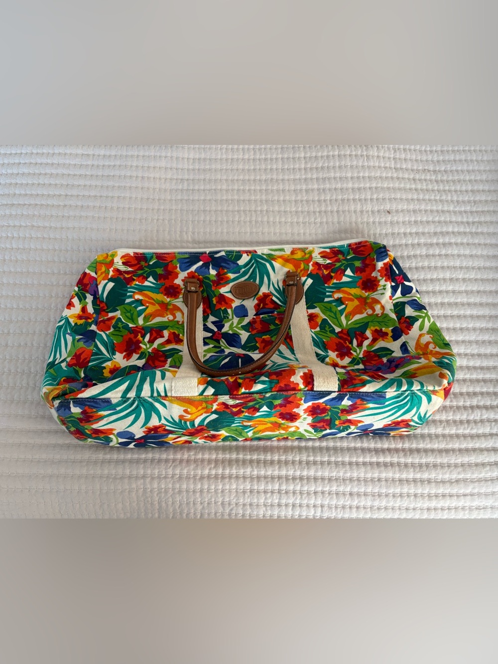 Gitano Floral Canvas Weekender Bag - Multicolor